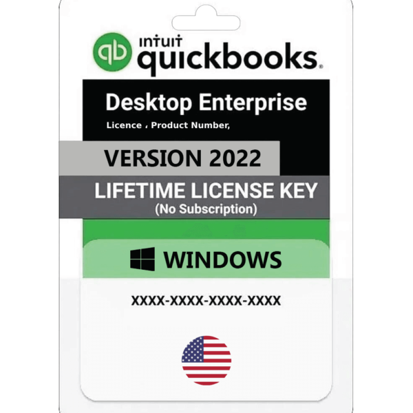 Quickbooks Desktop Enterprise silver 2022 3 Users | Usa Version |